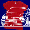 Alfa Romeo Alfetta ab80 Damenshirt