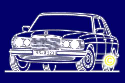 Mercedes W 123 Limo 1. Serie