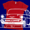 Chevrolet Bel Air 57er Damenshirt