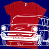 Chevy Bel Air Townsman 57er Damenshirt