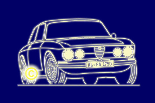Alfa Romeo 1750 GTV Damen Poloshirt