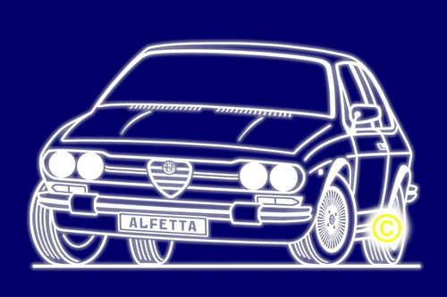 Alfa Romeo Alfetta Damen Poloshirt