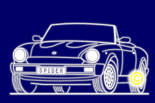 Fiat Pininfarina Spider Kochschürze für Schrauber